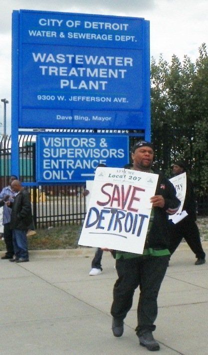 Detroit Water & Sewerage Dept. Workers Continue Strike