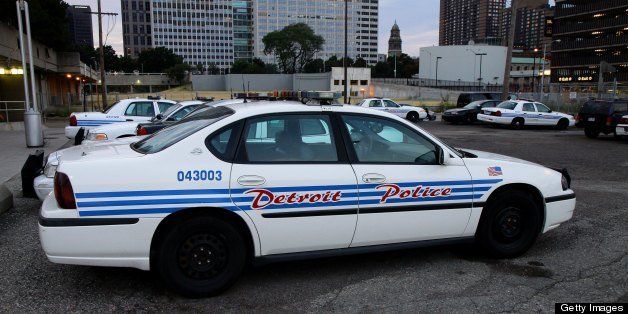 DETROIT, MI - JULY 21: A Detroit Police car, sits in a parking lot, in Detroit, Michigan on JULY 21, 2012. (Photo By Raymond Boyd/Michael Ochs Archives/Getty Images) 