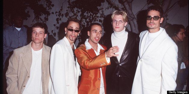 Backstreet Boys during Party for the Backstreet Boys at The Chateau Marmont Hotel in Los Angeles, California, United States. (Photo by SGranitz/WireImage)