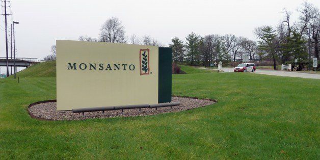 The entrance sign is seen at the headquarters of Monsanto, at Creve Coeur (St. Louis), Missouri, on April 7, 2014. Monsanto is the world's largest seed supplier. AFP PHOTO / Juliette MICHEL (Photo credit should read Juliette MICHEL/AFP/Getty Images)