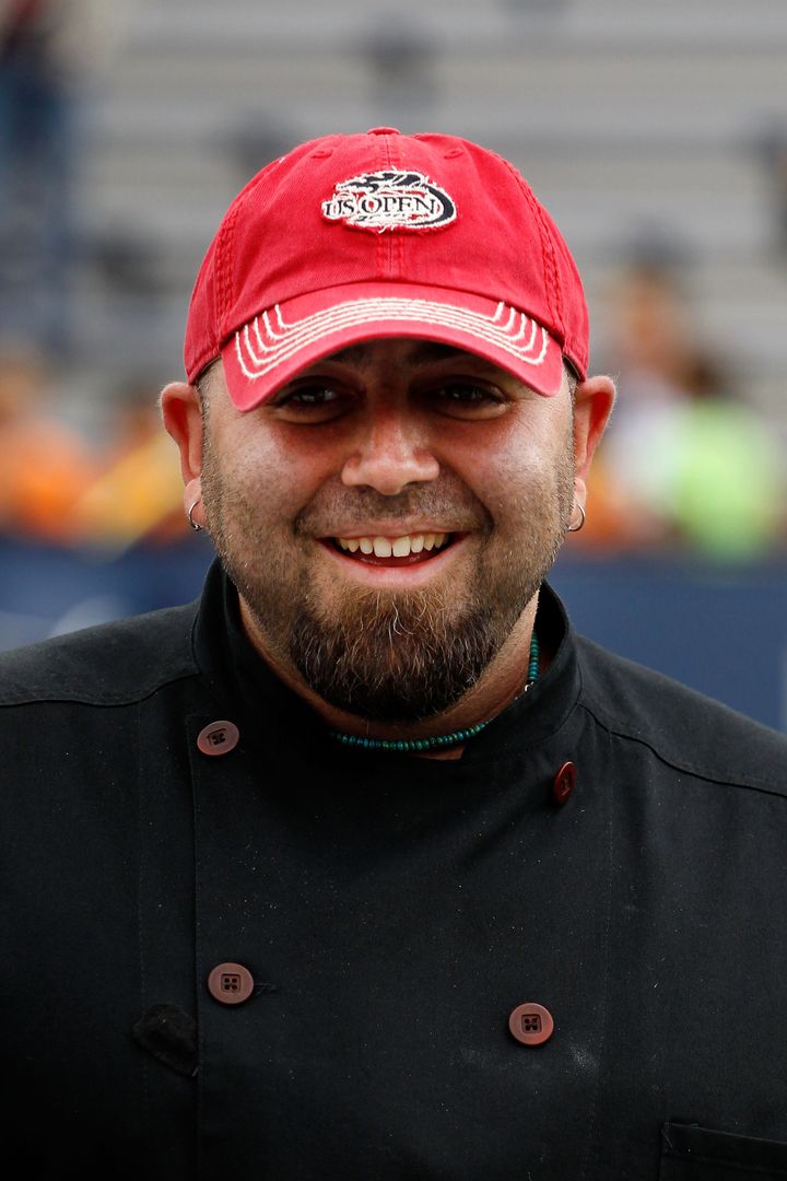 NEW YORK - SEPTEMBER 09: Duff Goldman, chef and star of television show Ace of Cakes, smiles while in attendance at day eleven of the 2010 U.S. Open at the USTA Billie Jean King National Tennis Center on September 9, 2010 in the Flushing neighborhood of the Queens borough of New York City. (Photo by Mike Stobe/Getty Images for USTA)
