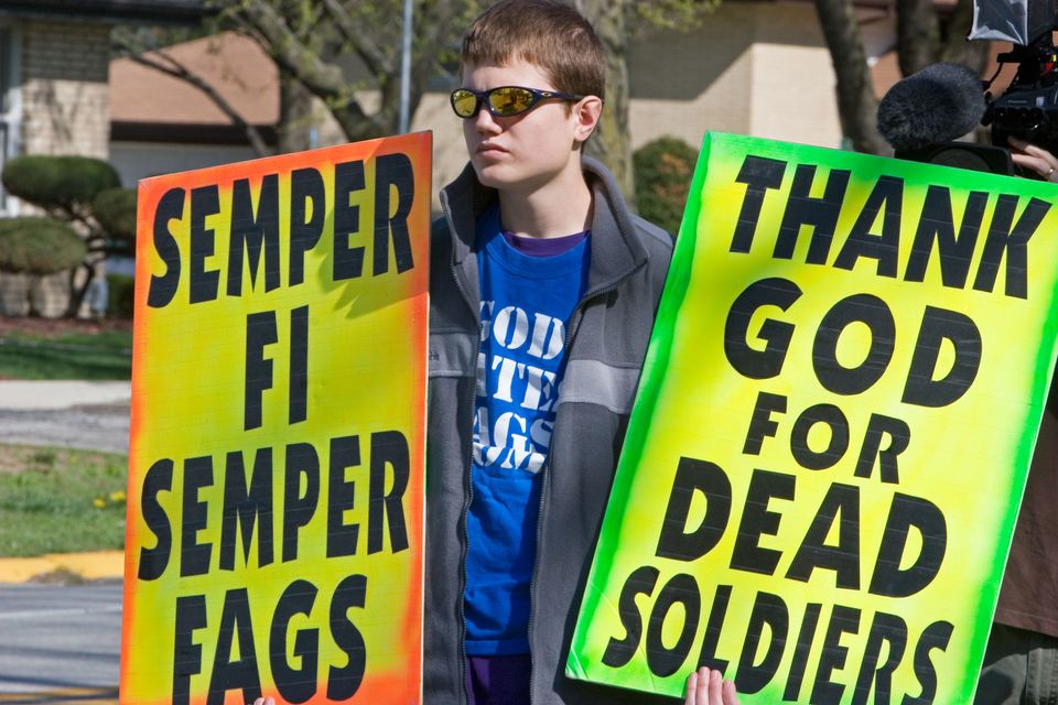 Pickets at funerals