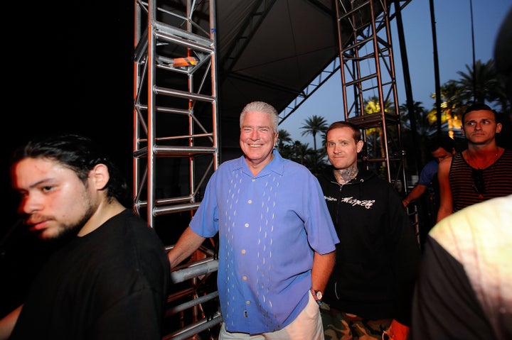 INDIO, CA - APRIL 25: TV personality Huell Howser during day 1 of the Coachella Valley Music and Arts Festival at the Empire