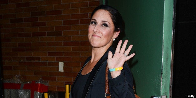 NEW YORK, NY - AUGUST 30: TV personality Ricki Lake enters the 'Good Afternoon America' taping at the ABC Times Square Studi