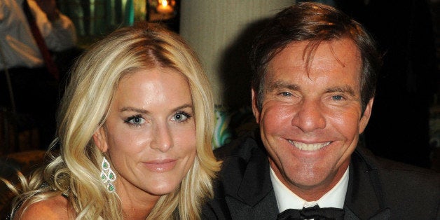 (EXCLUSIVE, Premium Rates Apply) (EXCLUSIVE COVERAGE) Actor Dennis Quaid (R) and wfie Kimberly Quaid attends HBO's 68th Annual Golden Globe Awards Official After Party held at The Beverly Hilton hotel on January 16, 2011 in Beverly Hills, California.