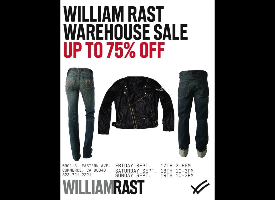 Friday-Sunday: William Rast Warehouse Sale
