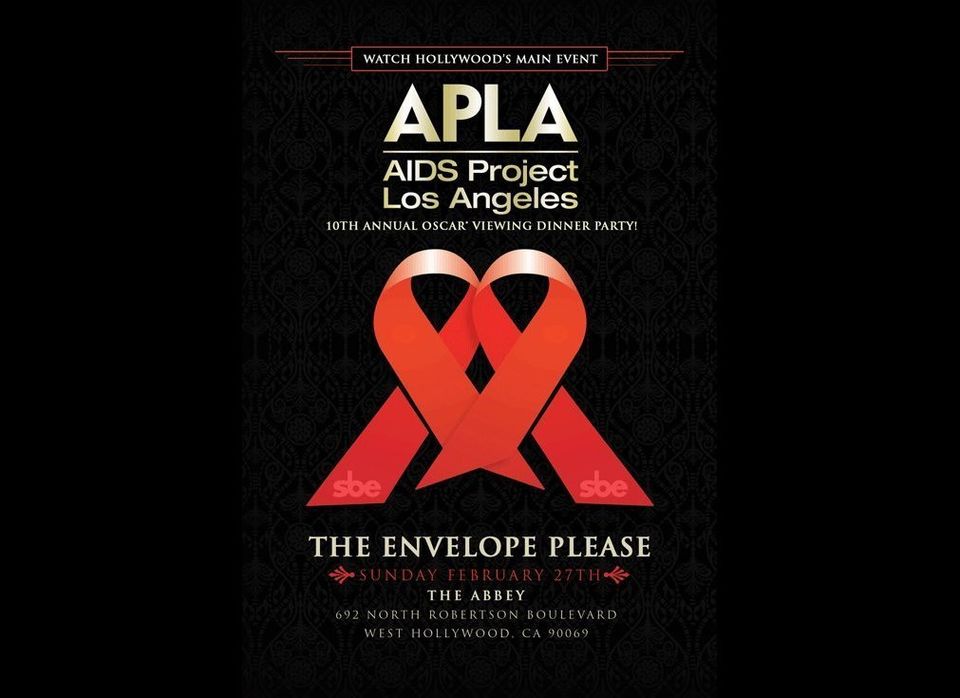The Envelope Please, APLA's Annual Oscar® Viewing Party