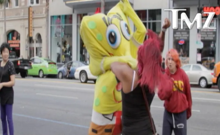 Spongebob Costume Porn - SpongeBob Fight: Man In Costume Detained In Hollywood After Alleged  Altercation (PHOTO, VIDEO) | HuffPost Los Angeles