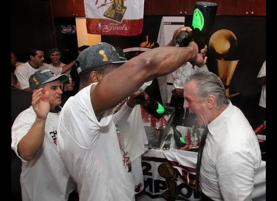 NBA Finals: Locker room celebrations through the years