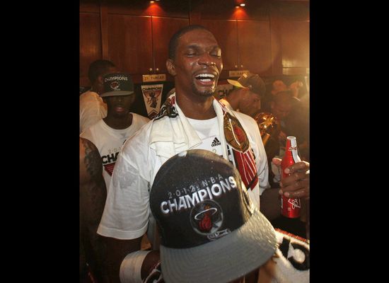 NBA Finals: Locker room celebrations through the years