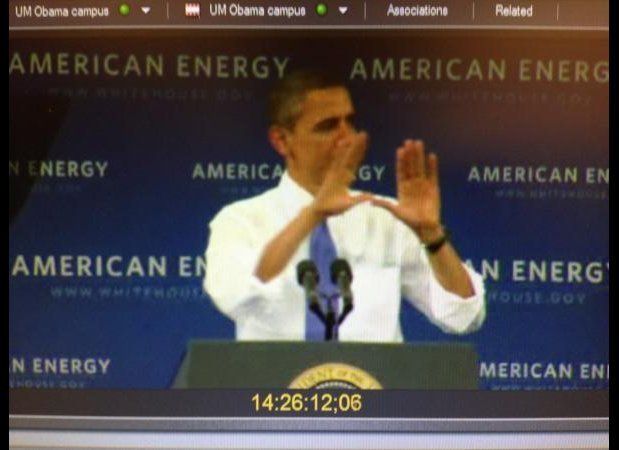 Obama Throws Up "The U"