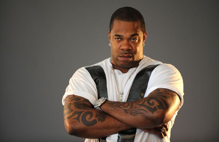 NEW YORK - NOVEMBER 11: Hip Hop artist Busta Rhymes poses at a photoshoot with Venom Energy at Jack Studios on November 11, 2009 in New York City. (Photo by Jason Kempin/Getty Images)