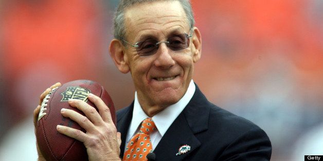 MIAMI - DECEMBER 19: Stephen Ross owner of the Miami Dolphins poses for a photo before his team plays against the Buffalo Bills at Sun Life Stadium on December 19, 2010 in Miami, Florida. The Bills defeated the Dolphins 17-14. (Photo by Marc Serota/Getty Images)