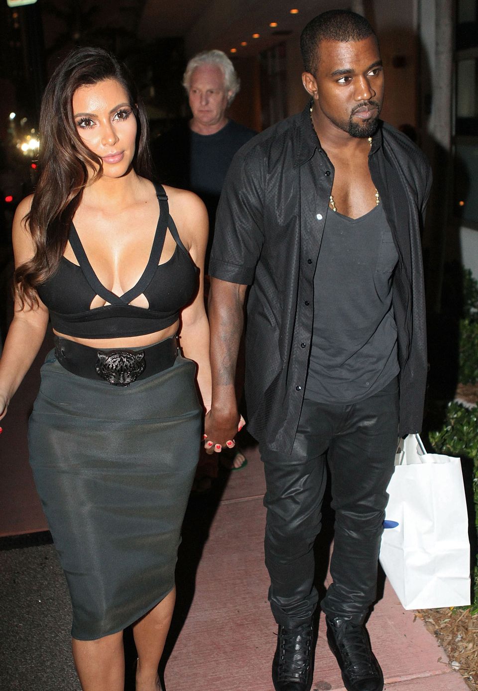 Kim Kardashian And Kanye West Sighting At Prime 112 Steakhouse