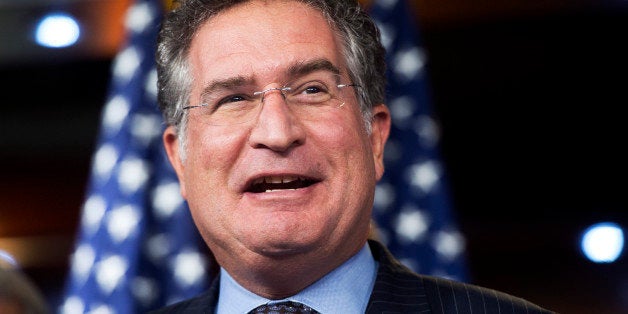 UNITED STATES - OCTOBER 02: Rep. Joe Garcia, D-Fla., conducts a news conference with members of the House Democratic conference in the Capitol Visitor Center on immigration reform. (Photo By Tom Williams/CQ Roll Call)