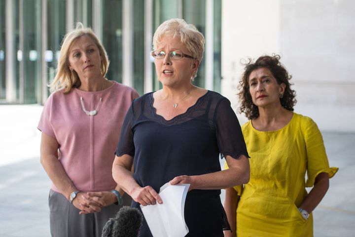 Carrie Gracie (centre)