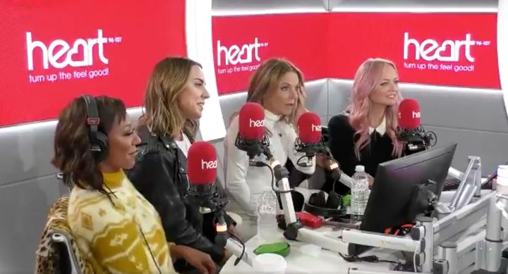The Spice Girls in the Heart studio
