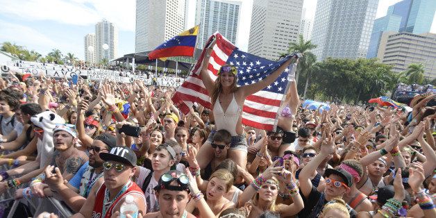 MIAMI, FL - MARCH 30: Atmosphere at the Ultra Music Festival at Bayfront Park Amphitheater on March 30, 2014 in Miami, Florida. (Photo by Tim Mosenfelder/Getty Images)