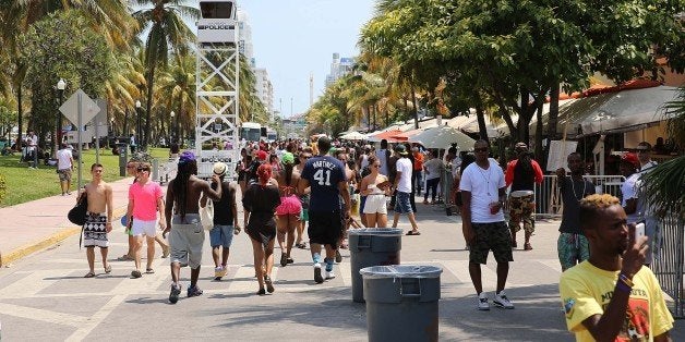 MIAMI BEACH, FL - MAY 24: General view of Memorial Day Weekend in South Beach on May 24, 2014 in Miami Beach, Florida. (Photo by Aaron Davidson/Getty Images)