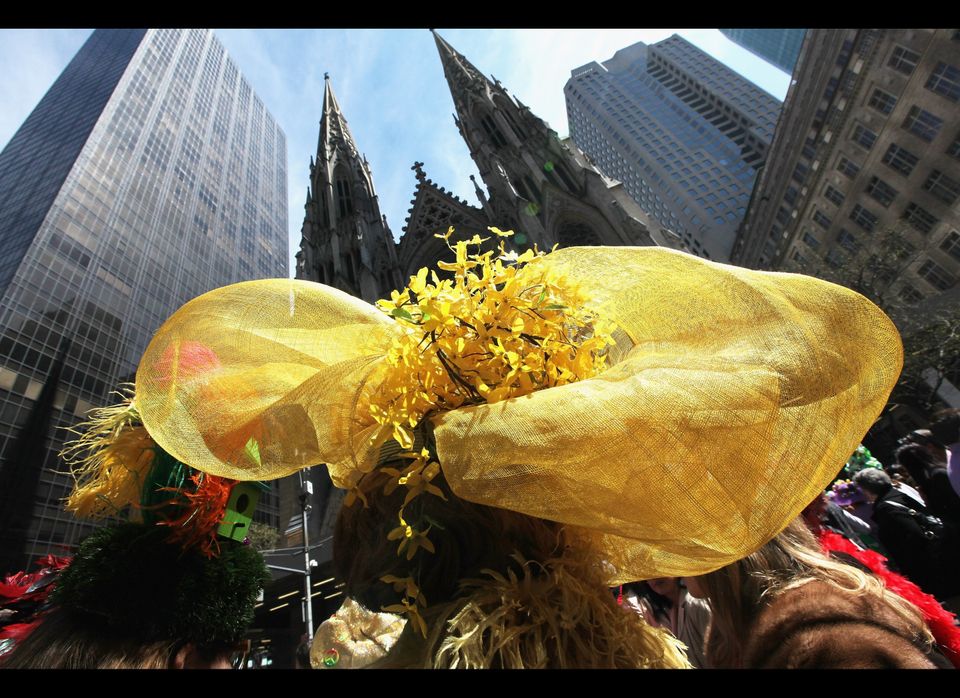 Elaborate Bonnets On Display At NYC's Annual Easter Parade