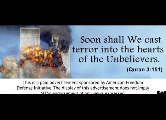 Anti-Muslim Ads Go Up Again, Featuring Burning WTC 