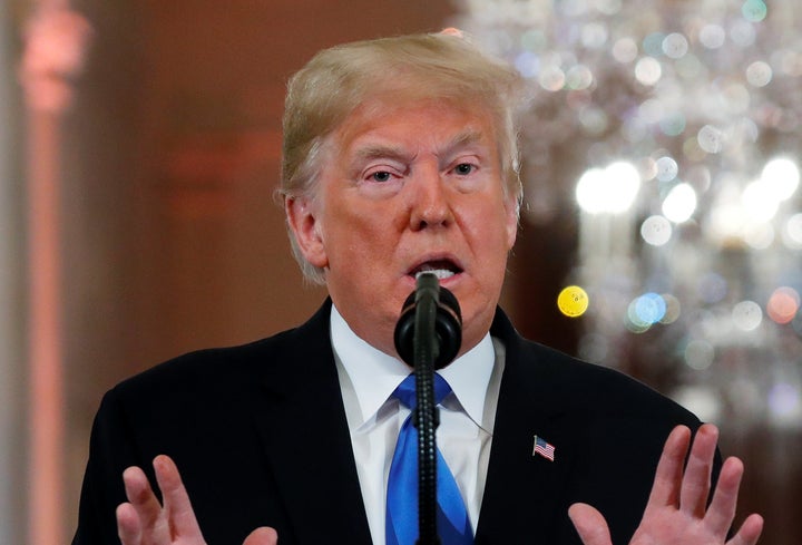 President Donald Trump said Wednesday that he doesn&rsquo;t want to let Democrats see his tax returns.