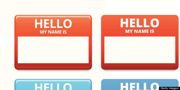 Hello My Name is Sticker Tag