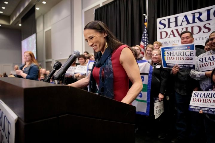 Sharice Davids defeated incumbent Republican Kevin Yoder to win Kansas' 3rd Congressional District. She is one of two Native American women who were elected to the U.S. House of Representatives on Tuesday.