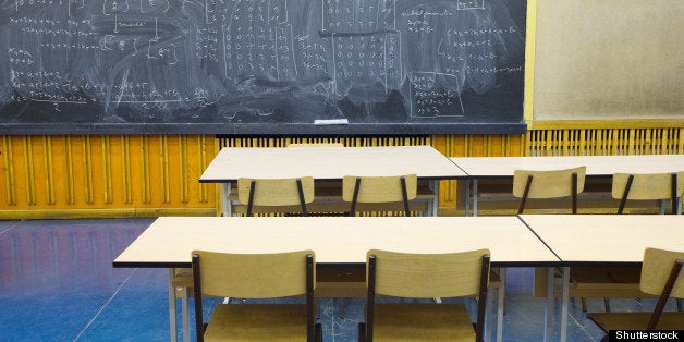 empty classroom