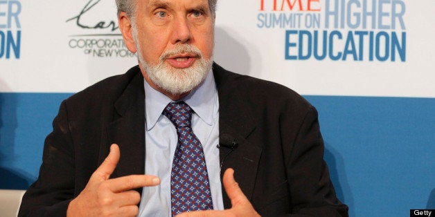 NEW YORK, NY - OCTOBER 18: President of New York University John Sexton speaks on the 'Changing Landscapes: From the Digital Classroom to the Global Campus' panal during the TIME Summit On Higher Education on October 18, 2012 in New York City. (Photo by Jemal Countess/Getty Images for TIME)