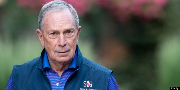 Michael R. Bloomberg, mayor of New York City, arrives for a morning session during the Allen & Co. Media and Technology Confe