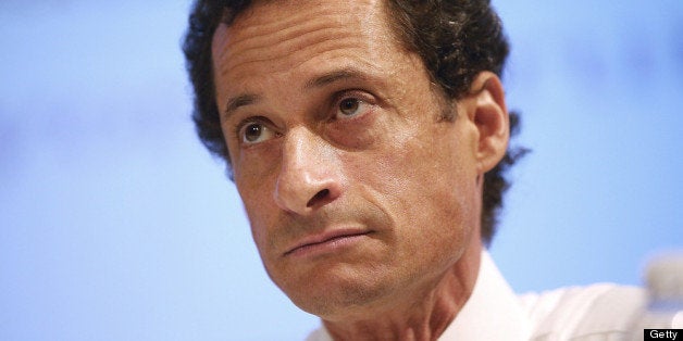 NEW YORK, NY - JULY 11: New York City Mayoral candidate Anthony Weiner attends the Council of Senior Centers and Services of