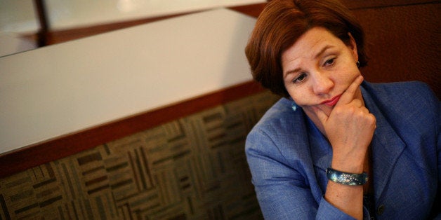 MANHATTAN, NY - AUGUST 01: Christine Quinn, speaker of the New York City Council and Democratic candidate for mayor, poses for a portrait at a diner in Manhattan, NY, on August 01, 2013. (Photo by Yana Paskova/For The Washington Post via Getty Images)