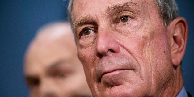 NEW YORK, NY - AUGUST 12: New York City Mayor Michael Bloomberg speaks at a press conference with New York Police Department (NYPD) Commissioner Ray Kelly to address the NYPD's Stop-and-Frisk practice on August 12, 2013 in New York City. A federal court judge ruled that Stop-and-Frisk violates rights guaranteed to people and the Bloomberg administration has vowed to appeal the case. (Photo by Andrew Burton/Getty Images)