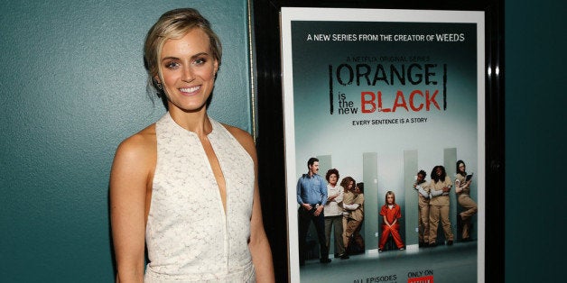 SANTA MONICA, CA - JUNE 17: Actress Taylor Schilling attends the Netflix Presents 'Orange Is The New Black' Special Screening at AMC Loews Broadway 4 on June 17, 2013 in Santa Monica, California. (Photo by Jesse Grant/Getty Images for Netflix)