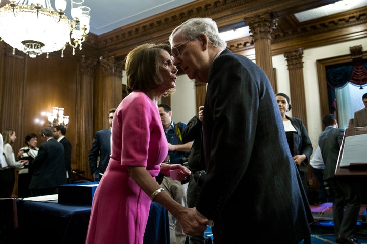 House Minority Leader Nancy Pelosi (D-Calif.) and Senate Majority Leader Mitch McConnell (R-Ky.)