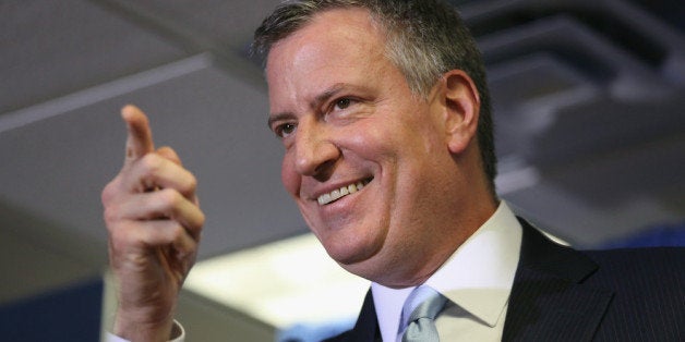 NEW YORK, NY - DECEMBER 04: New York City Mayor-Elect Bill de Blasio holds a press conference to announce members of his senior leadership team on December 4, 2013 in New York City. The de Blasio administration is due to take office on January 1. (Photo by John Moore/Getty Images)