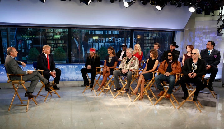 Matt Lauer, Donald Trump, Bret Michaels, Claudia Jordan, Dennis Rodman, Gary Busey, Brande Roderick, Lisa Rinna, Stephen Baldwin, Lil Jon, Trace Adkins, Marilu Henner, Dee Snider and Penn Jillette appear on NBC News' '"Today" show.