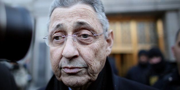 NEW YORK - JANUARY 22: New York State Assembly Speaker Sheldon Silver walks out of the Federal Courthouse after his arraignment on January 22, 2015 in New York City. Silver was arrested on bribery and corruption charges Thursday morning after a long-term investigation by the FBI. (Photo by Yana Paskova/Getty Images)