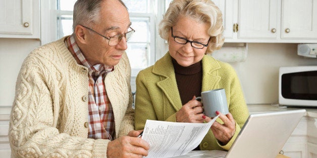 Couple with laptop