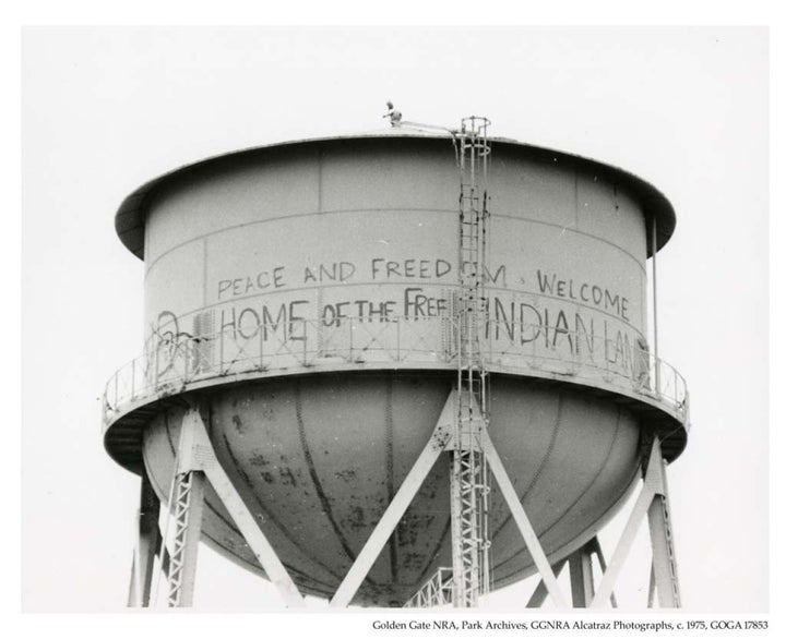 Alcatraz Water Tower Graffiti Restored Preserving Memory Of Historic