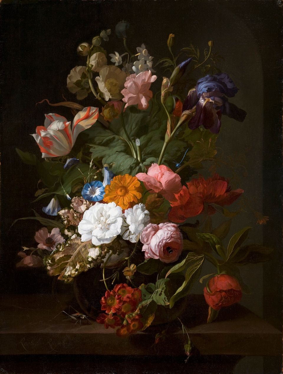 Rachel Ruysch, Vase of Flowers 1700