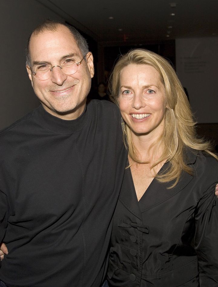 Steve Jobs and Laurene Powell at the The Museum of Modern Art in New York, New York (Photo by Brian Ach/WireImage)