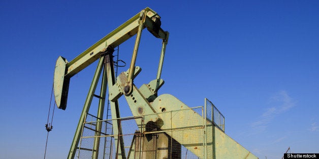 an oil well pumping unit on a...