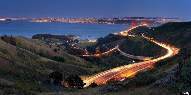 Marin Headlands, SausalitoAll the different car trail lights in this shot generated some good dynamics.