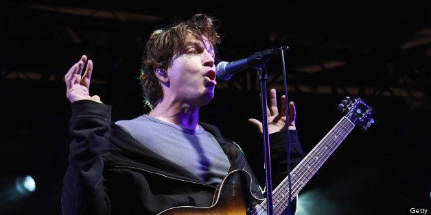 NEW YORK, NY - SEPTEMBER 20: Stephan Jenkins of Third Eye Blind performs at the 2nd annual Alliance For Veteran Support Initiative at Intrepid Sea-Air-Space Museum on September 20, 2012 in New York City. (Photo by Taylor Hill/WireImage)