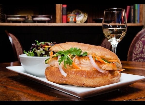 Wild King Salmon Banh Mi at The Tipsy Pig