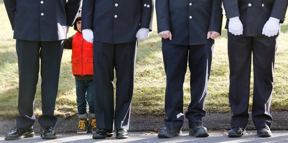 A Child Peers Through