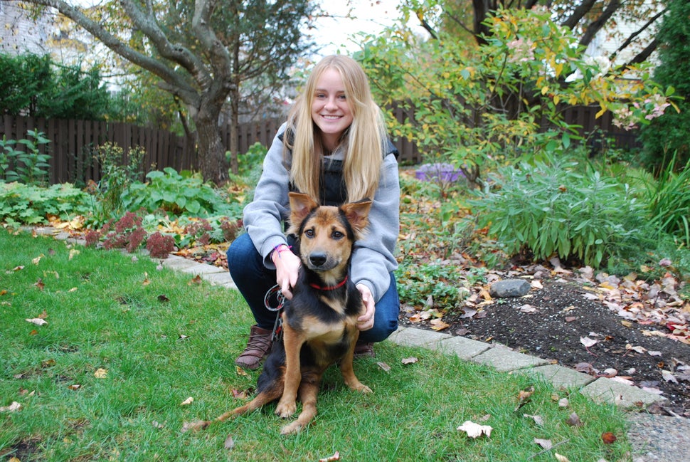 Leo with Meagan Penman. 