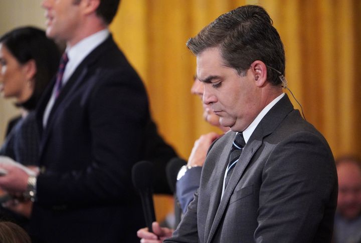 CNN's Jim Acosta has become a favourite foe of Donald Trump in his rallying call against 'fake news' and the 'mainstream media'.